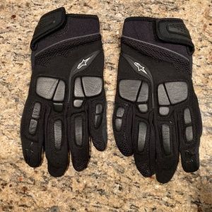 Raven Alpinestars Motorcycle Gloves Size 10/L